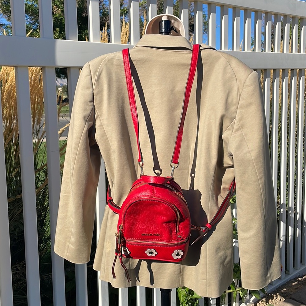 Michael Michael Kors XS Messenger Leather Backpack NWT